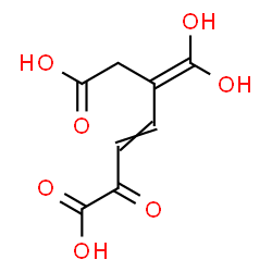 ChemSpider 2D Image | 5-(Dihydroxymethylene)-2-oxo-3-heptenedioic acid | C8H8O7