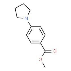 ChemSpider 2D Image | METHYL 4-PYRROLIDIN-1-YLBENZOATE | C12H15NO2