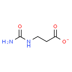 ChemSpider 2D Image | 3-ureidopropionate | C4H7N2O3