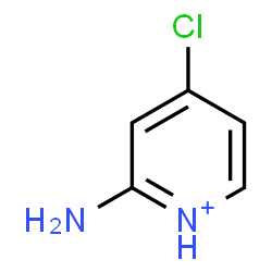 ChemSpider 2D Image | 2-Amino-4-chloropyridinium | C5H6ClN2