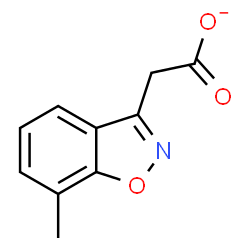 ChemSpider 2D Image | (7-Methyl-1,2-benzoxazol-3-yl)acetate | C10H8NO3