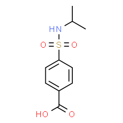ChemSpider 2D Image | 4-(Isopropylsulfamoyl)benzoic acid | C10H13NO4S