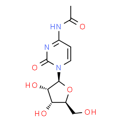 ChemSpider 2D Image | 4-Acetamido-1-(beta-L-ribofuranosyl)-2(1H)-pyrimidinone | C11H15N3O6