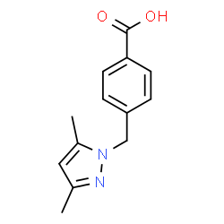 ChemSpider 2D Image | 4-(3,5-Dimethyl-pyrazol-1-ylmethyl)-benzoic acid | C13H14N2O2