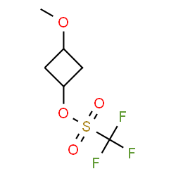 ChemSpider 2D Image | 3-Methoxycyclobutyl trifluoromethanesulfonate | C6H9F3O4S