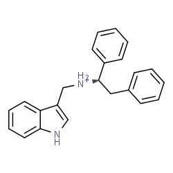 ChemSpider 2D Image | (1S)-N-(1H-Indol-3-ylmethyl)-1,2-diphenylethanaminium | C23H23N2