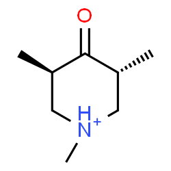ChemSpider 2D Image | (3R,5R)-1,3,5-Trimethyl-4-oxopiperidinium | C8H16NO