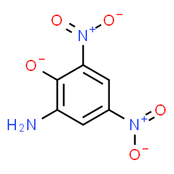 ChemSpider 2D Image | 2-Amino-4,6-dinitrophenolate | C6H4N3O5