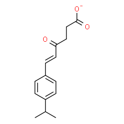 ChemSpider 2D Image | (5E)-6-(4-Isopropylphenyl)-4-oxo-5-hexenoate | C15H17O3