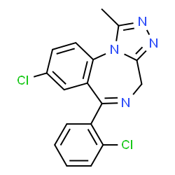 ChemSpider 2D Image | Triazolam | C17H12Cl2N4