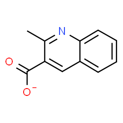 ChemSpider 2D Image | 2-Methyl-3-quinolinecarboxylate | C11H8NO2
