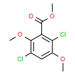 ChemSpider 2D Image | Methyl 2,5-dichloro-3,6-dimethoxybenzoate | C10H10Cl2O4