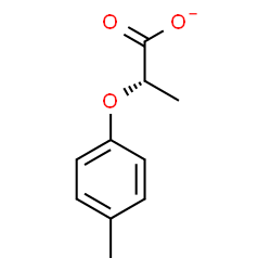 ChemSpider 2D Image | (2S)-2-(4-Methylphenoxy)propanoate | C10H11O3