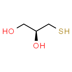 ChemSpider 2D Image | (2S)-3-Sulfanyl-1,2-propanediol | C3H8O2S