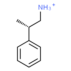 ChemSpider 2D Image | (2S)-2-Phenyl-1-propanaminium | C9H14N