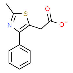 ChemSpider 2D Image | (2-Methyl-4-phenyl-1,3-thiazol-5-yl)acetate | C12H10NO2S