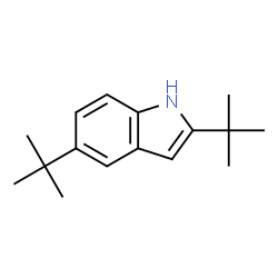ChemSpider 2D Image | 2,5-ditert-butyl-1H-indole | C16H23N