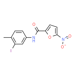 ChemSpider 2D Image | N-(3-Iodo-4-methylphenyl)-5-nitro-2-furamide | C12H9IN2O4