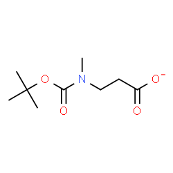 ChemSpider 2D Image | 3-(Methyl{[(2-methyl-2-propanyl)oxy]carbonyl}amino)propanoate | C9H16NO4