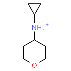 ChemSpider 2D Image | N-Cyclopropyltetrahydro-2H-pyran-4-aminium | C8H16NO
