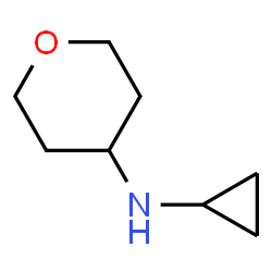ChemSpider 2D Image | N-Cyclopropyltetrahydro-2H-pyran-4-amine | C8H15NO