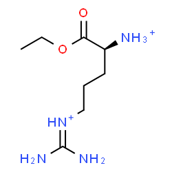 ChemSpider 2D Image | [(4S)-4-Ammonio-5-ethoxy-5-oxopentyl](diaminomethylene)ammonium | C8H20N4O2