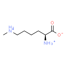 ChemSpider 2D Image | (2S)-2-Ammonio-6-(methylammonio)hexanoate | C7H17N2O2