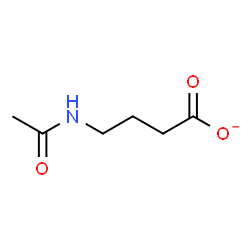 ChemSpider 2D Image | 4-acetamidobutyrate | C6H10NO3