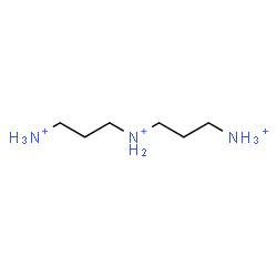 ChemSpider 2D Image | N-(3-Ammoniopropyl)-1,3-propanediaminium | C6H20N3