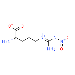 ChemSpider 2D Image | (2S)-5-{(E)-[Amino(nitroamino)methylene]ammonio}-2-ammoniopentanoate | C6H14N5O4
