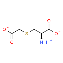 ChemSpider 2D Image | (2R)-2-Ammonio-3-[(carboxylatomethyl)sulfanyl]propanoate | C5H8NO4S