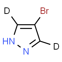 ChemSpider 2D Image | 4-Bromo(3,5-~2~H_2_)-1H-pyrazole | C3HD2BrN2