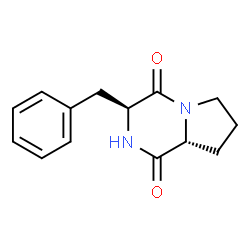 ChemSpider 2D Image | (3S,8aR)-3-Benzylhexahydropyrrolo[1,2-a]pyrazine-1,4-dione | C14H16N2O2