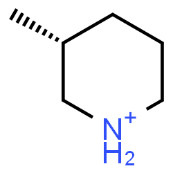 ChemSpider 2D Image | (3R)-3-Methylpiperidinium | C6H14N