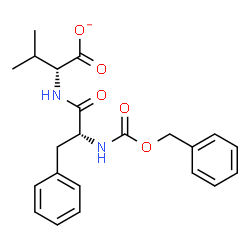 ChemSpider 2D Image | (2R)-2-({N-[(Benzyloxy)carbonyl]-D-phenylalanyl}amino)-3-methylbutanoate | C22H25N2O5