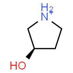 ChemSpider 2D Image | (3R)-3-Hydroxypyrrolidinium | C4H10NO
