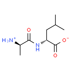 ChemSpider 2D Image | (2R)-2-{[(2R)-2-Ammoniopropanoyl]amino}-4-methylpentanoate | C9H18N2O3