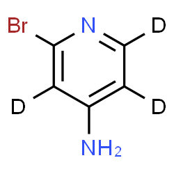ChemSpider 2D Image | 2-Bromo-4-(~2~H_3_)pyridinamine | C5H2D3BrN2