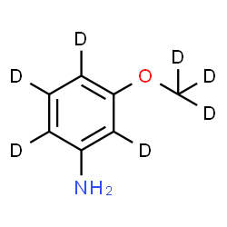 ChemSpider 2D Image | 3-[(~2~H_3_)Methyloxy](~2~H_4_)aniline | C7H2D7NO