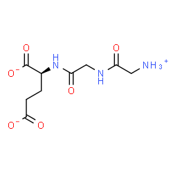 ChemSpider 2D Image | (2S)-2-{[N-(Ammonioacetyl)glycyl]amino}pentanedioate | C9H14N3O6