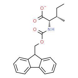 ChemSpider 2D Image | (2S,3S)-2-{[(9H-Fluoren-9-ylmethoxy)carbonyl]amino}-3-methylpentanoate | C21H22NO4