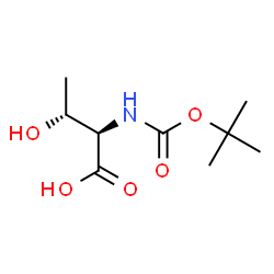 ChemSpider 2D Image | N-(tert-Butoxycarbonyl)-D-allothreonine | C9H17NO5