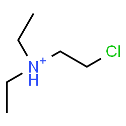 ChemSpider 2D Image | 2-Chloro-N,N-diethylethanaminium | C6H15ClN