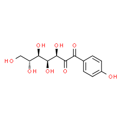 ChemSpider 2D Image | (3R,4S,5R,6R)-3,4,5,6,7-Pentahydroxy-1-(4-hydroxyphenyl)-1,2-heptanedione | C13H16O8