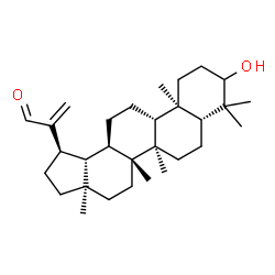 ChemSpider 2D Image | 3-Hydroxylup-20(30)-en-29-al | C30H48O2
