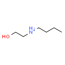 ChemSpider 2D Image | N-(2-Hydroxyethyl)-1-butanaminium | C6H16NO