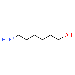 ChemSpider 2D Image | 6-Hydroxy-1-hexanaminium | C6H16NO