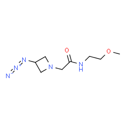 ChemSpider 2D Image | 2-(3-Azido-1-azetidinyl)-N-(2-methoxyethyl)acetamide | C8H15N5O2