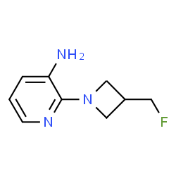 ChemSpider 2D Image | 2-[3-(Fluoromethyl)-1-azetidinyl]-3-pyridinamine | C9H12FN3