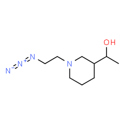 ChemSpider 2D Image | 1-[1-(2-Azidoethyl)-3-piperidinyl]ethanol | C9H18N4O